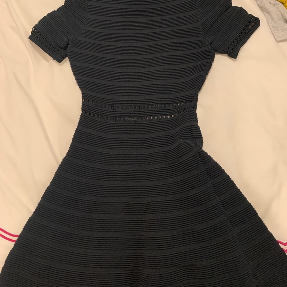 Sandro Army Green jersey dress - Picture 4 of 4